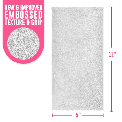 Colortrak Embossed Sheets Silver Aluminum Foil Pop-up Dispenser, 500 Pre-cut Sheets Non-slip Textured, for Hair Foil Coloring and Highlighting Applications Silver, 5 x 11