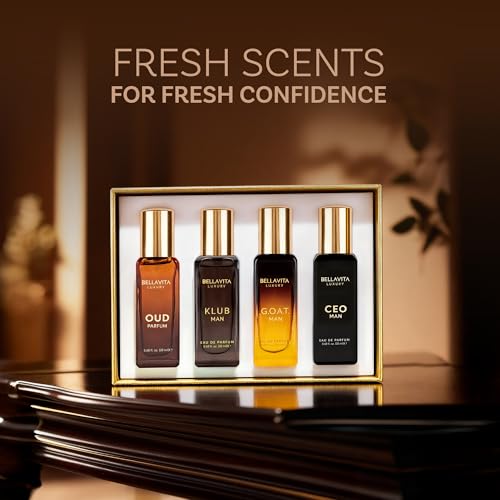 BellaVita Luxury Men's Perfume Gift Set (4x20ml)