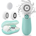 Electric Facial Cleansing Brush with 3 Heads & 2 Speeds