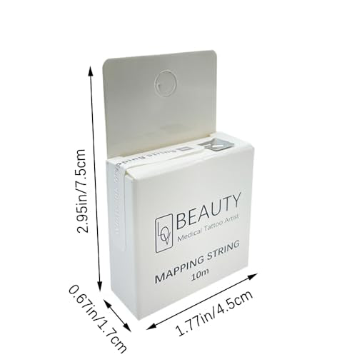 Pre-Inked Brow Mapping String for Symmetrical Eyebrow Design (10m)