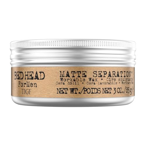 TIGI Bed Head for Men Matte Wax 3oz – Strong Hold & Texture