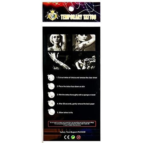 1 Sheet Crown Imperial King Queen Temporary Tattoos Sticker for Women Men Body Art Sexy Fake Stickers Removable