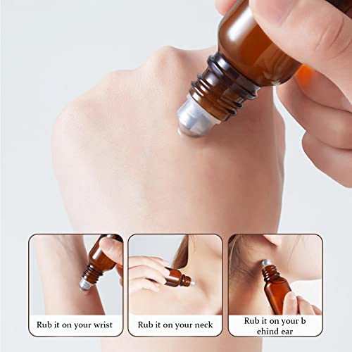 24-Pack Essential Oil Roller Inserts with Stainless Steel Balls