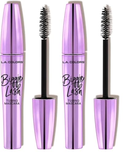 L.A. COLORS Biggie Lash Tubing Mascara Black - Pack of 2