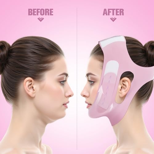 Sleep & Face Shape Chin Strap - Double Chin Reducer & V-Line Face Shaper