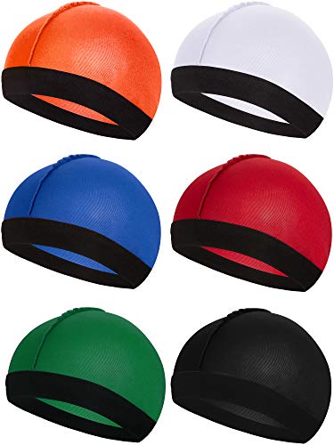 Silky Wave Cap for Men, 6-Pack Elastic Velvet Durags