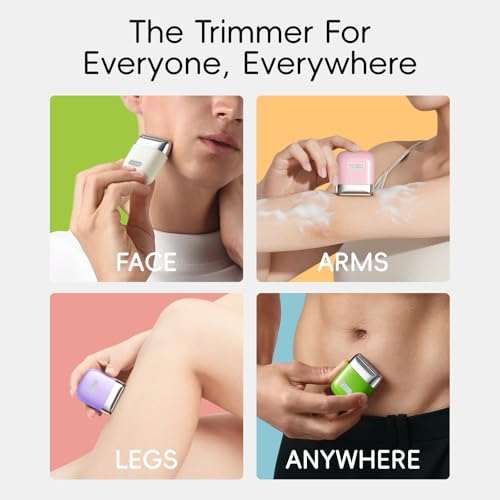 yoose Electric Razors for Women, IPX7 Alloy Body Bikini Trimmer for Women (USB-C, Trimmer Comb, Multi Shaving Modes), Portable Size, Cyber Green