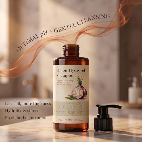 Onion Hydrosol Shampoo for Hair Growth with Rosemary & Biotin - 10oz