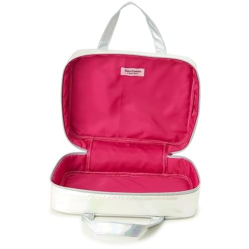 Juicy Couture Iridescent Makeup Bag Cosmetics Organizer Travel Essentials Weekender Iridescent