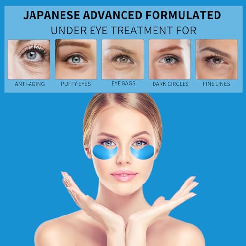 Under Eye Masks for Dark Circles and Puffiness 70PCS, Under Eye Patches for Puffy Eyes Treatment, Under Eye Gel Pads w/Collagen, Retinol, Hyaluronic Acid for Eye Bags Treatment, Gel Eye Mask Skincare