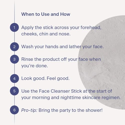 Disco Charcoal Face Cleanser Stick for Men, All-Natural, Paraben-Free Solid Wash Cooling Eucalyptus Aroma, Hydrating, Portable 2.12oz Stick Removes Dirt, Build-Up, Ideal Gym, Travel & Sensitive Skin
