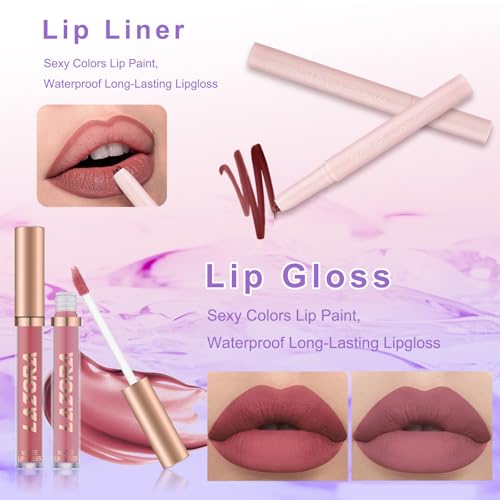 LAZORA Makeup Kit Set - 14 Piece Full Face Beginner Bundle