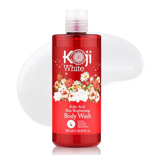 Koji White Kojic Acid Soap, Face Wash & Body Wash Bundle | Gentle Skin Brightening & Moisturizing with Tea Tree, Vitamin C & Hyaluronic Acid | Vegan, Hydrating, for Even Skin Tone