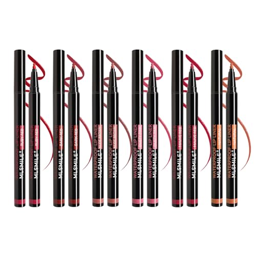 Longwear Liquid Lip Liner Pen Set - 24 Hour Waterproof Matte