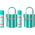 Lip Smacker Holiday Getaway Lip Balm + Mini Tote Keychain, Moisturizing Lip Care, Fun Collectible Gift & Stocking Stuffer - Creamy Peppermint (Pack of 2)
