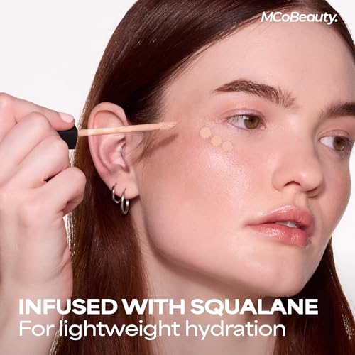 MCoBeauty - Brighten & Perfect Cream Concealer - 2 Light Fair - Hydrating Corrector Medium Coverage Blemish & Under Eye Concealer - With Vitamin E, Hyaluronic Acid & Aloe Vera