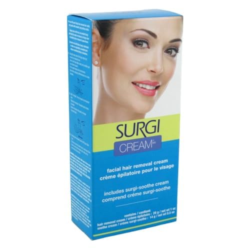 Surgi Cream Hair Remover Face 1 Ounce Fresh Scent (29ml) (2 Pack)