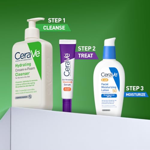 CeraVe Hydrating Cream-to-Foam Facial Cleanser 19oz - Gentle Hydrating Face Wash