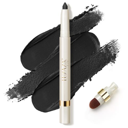 LUXAZA PRO Multi-Purpose Makeup Stick, Cream Matte, Black Eyeshadow Eyeliner Pencil Sticks Cosmetics #M6