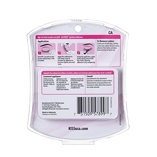KISS Ever EZ Lashes No. 11 Double Pack - Natural Reusable False Eyelashes