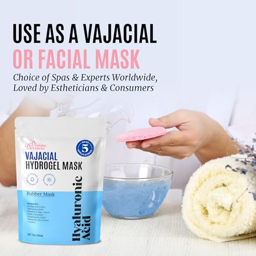 Divine Derriere Hydrogel Vajacial Mask - Premium Modeling Rubber Mask with Hyaluronic Acid, Deeply Purifying & Super Hydrating Hydro-jelly Sheet Masks, Complete Peel-Off Jelly Mask Powder Kit