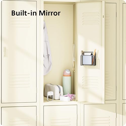 U Brands Dusty Black Magnetic Locker Cup with Mirror & Pencil Holder