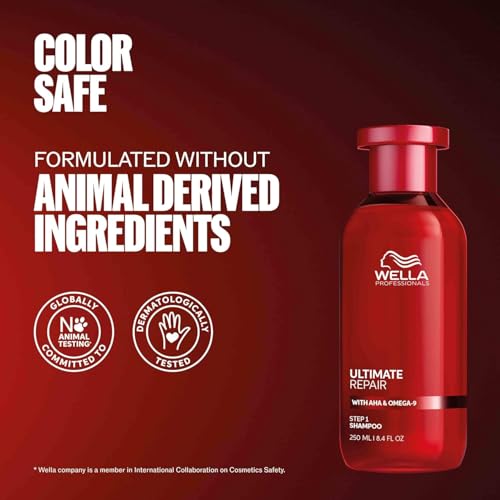 Wella Professionals ULTIMATE REPAIR Shampoo & Conditioner Bundle Set | Repairs, Strengthens, & Moisturizes with AHA & Omega-9 for Damaged Hair | Deeply Nourishing | Various Sizes