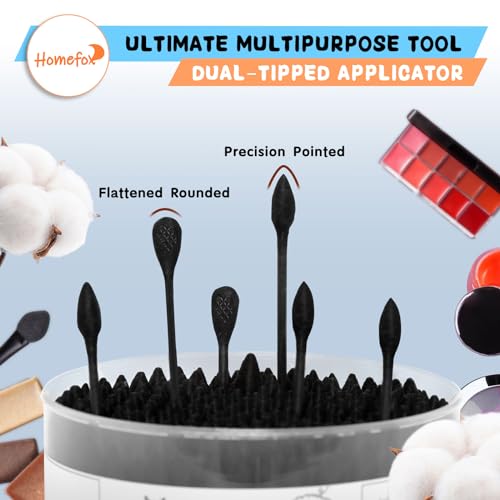 Organic Black Cotton Swabs - 250 Count Precision Applicators