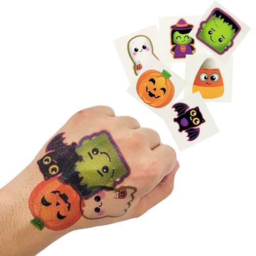 150 Halloween Temporary Tattoos for Kids, 2" Assorted