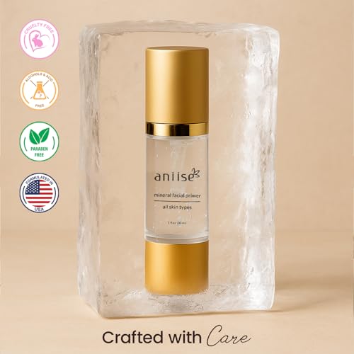 Mineral Makeup Facial Foundation Primer ? Smooths Skin, Extends Makeup Wear, Controls Shine, Minimizes Pores & Fine Lines ? For All Skin Types ? Vegan, Paraben Free, Cruelty-Free ? 1 fl oz (30 mL)