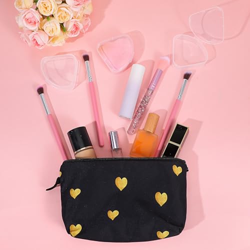 Triangle Makeup Puff Case - 12 Pack Portable Powder Holder