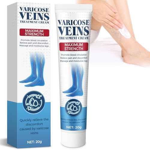 Varicose Veins Treatment for Legs, Varicose Veins Cream, Gentle Moisturizing, Solve Leg Heaviness and Swelling, Improve Circulation 20 g