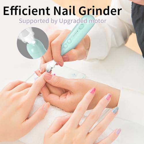Cordless Electric Nail File Kit, 5-Speed Pedicure Drill for Thick Nails
