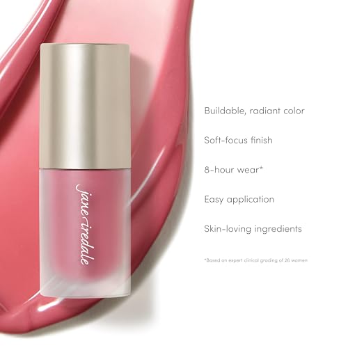 jane iredale ColorLuxe Liquid Blush, Lightweight, Buildable Long-Wear Formula Delivers an Effortless, Customizable Flush, Dermatologist-Tested, Vegan
