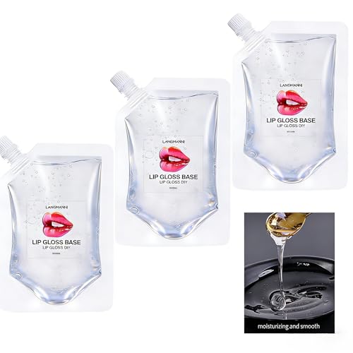3x50ml Clear Lip Gloss Base | DIY Moisturizing Vegan Formula