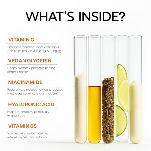 Azure Vitamin C Serum for Face with Hyaluronic Acid ? Hydrating & Revitalizing Formula For Dry, Dull, Aging Skin ? Dermatologist Tested, Anti-Aging, Korean Skin Care ? Vegan Clean Beauty ? 1.69 Fl Oz