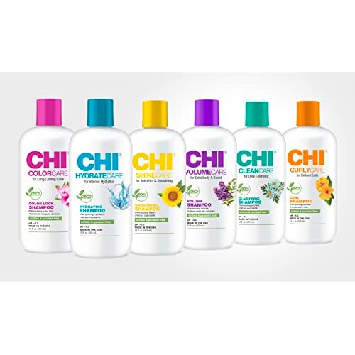 CHI HydrateCare - Hydrating Shampoo 12 fl oz - Balances Hair Moisture and Superior Protection Against Damage and Hair Breakage (Pack of 2)