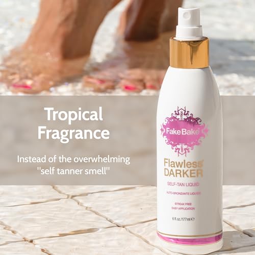 Fake Bake Flawless Self Tanner Liquid 6 Oz Streak-Free