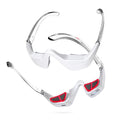 Under Eye Red Light Therapy Glasses - 1PC Microcurrent & Red Light Eye Care Device Helps Reduce The Look of Eye Puffiness, Dark Circles & Fine Lines, Lightweight Portable Eye Massager