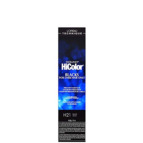 L'Or?al Technique HiColor Violet & Blacks Permanent Hair Color | Anti-Breakage Ceramide R Complex | Multi-Lift with No Brassiness | For Dark Bases | Long Lasting Color | Deep Violet