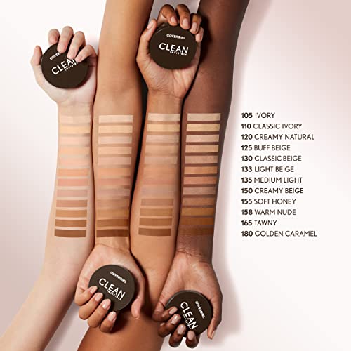 CoverGirl Clean Invisible Pressed Powder, Vegan, Talc-Free