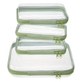 Hard Shell Zipper Pouches Set (1 Medium + 3 Small)