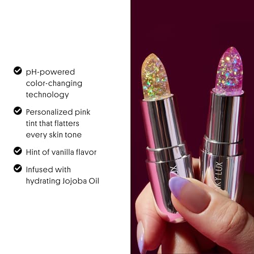 Winky Lux Lavender Glitter Confetti Balm - pH Color Changing Lip Balm