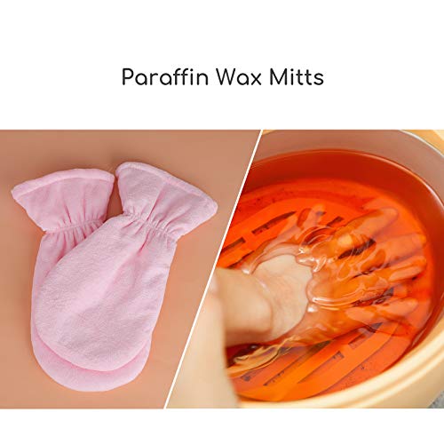 Segbeauty Thermal Paraffin Wax Mitts - Terry Cloth Spa Gloves for Hands