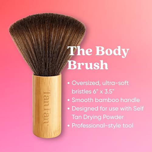 Tan Fan Self Tan Drying Powder Kit with Body Brush