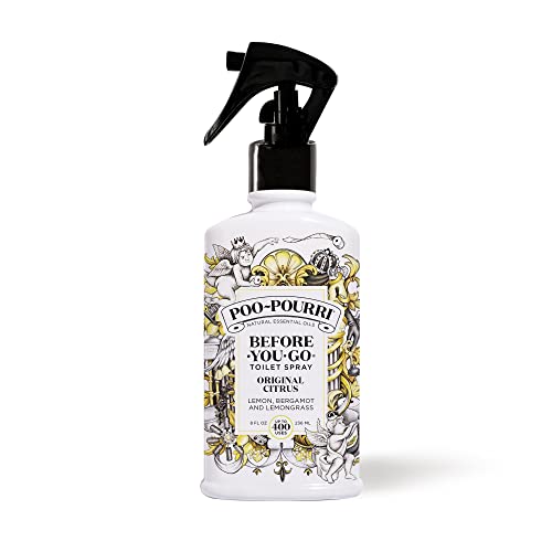 Poo-Pourri Before-You-Go Toilet Spray, Original Citrus, 8 Fl Oz - Lemon, Bergamot and Lemongrass