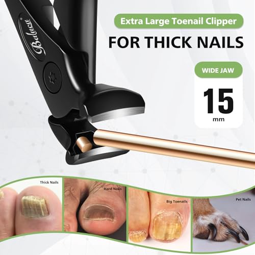 Ergonomic Nail Clipper for Seniors - Long Handle Toenail Clipper with Catcher