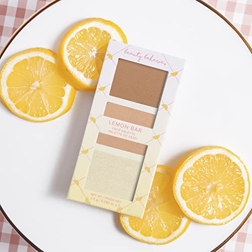 Beauty Bakerie Lemon Bar Mini Makeup Palatte, Contour, Bronzer, and Highlighter Makeup, Travel Size