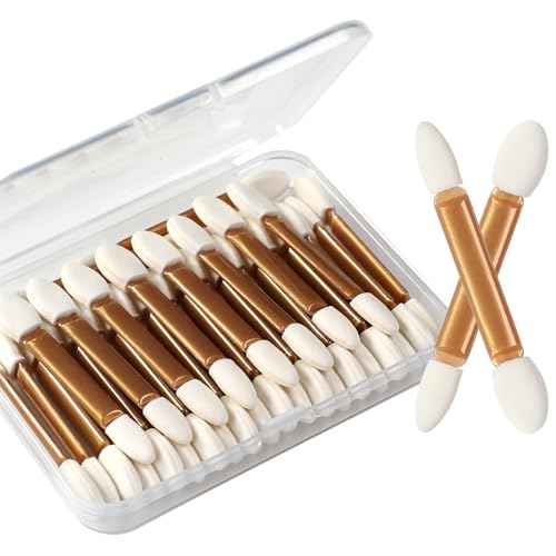 IS'MINE Eyeshadow Applicators, 30pcs Double Sided Disposable Eyeshadow Brush 2.4 Inch Makeup Applicator