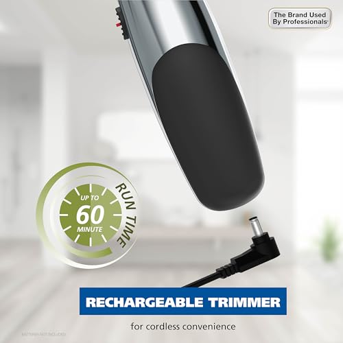 Wahl Groomsman Rechargeable Beard Trimmer kit for Mustaches, Nose Hair, and Light Detailing and Grooming with Bonus Wet/Dry Battery Nose Trimmer ? Model 5622v